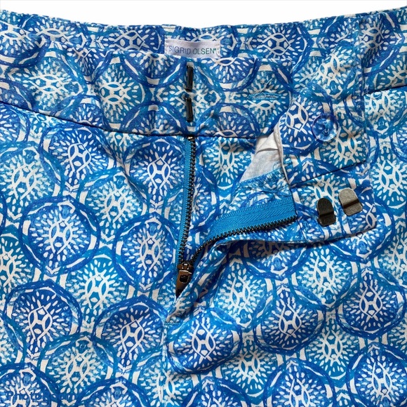 Sigrid Olsen Blue shorts size 6 - Picture 3 of 9